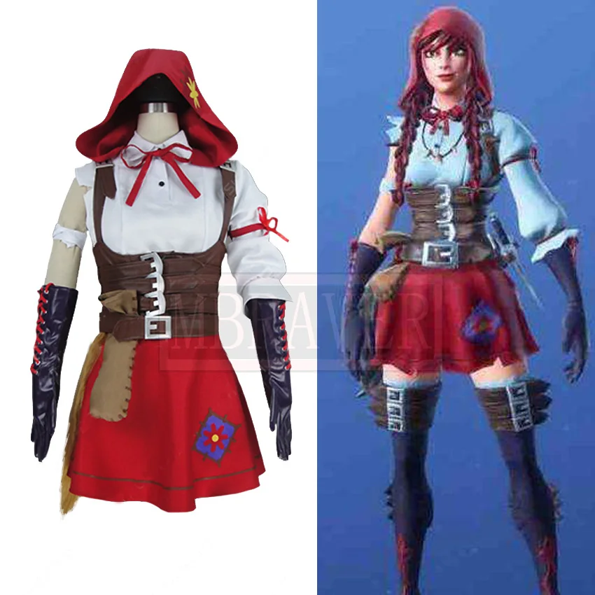 

Battle Royale Season 6 Little red riding hood Christmas Halloween Uniform Outfit Cosplay Costume Customize Any Size