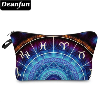 

Deanfun Polyester Blue Constellation Printing Cosmetic Bag Durable Water-resistant Makeup Bag Fashion Toiletry Bag Custom 51404