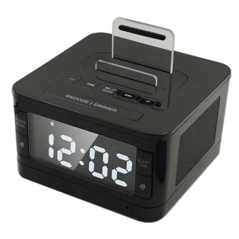 EAAGD Digital Alarm Clock with FM Radio Wireless Bluetooth Speaker