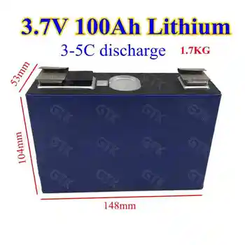 

3.7V 100Ah Lithium ion battery 100Ah high capacity 3.7V Li-po cells for 12V solay panel energy storage RV EV batetry pack