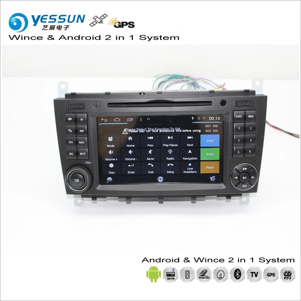 Best YESSUN For Mercedes Benz CLC CL203 2008~2010 Android Car Radio CD DVD Player GPS Navi Navigation Maps TV Screen Multimedia 4