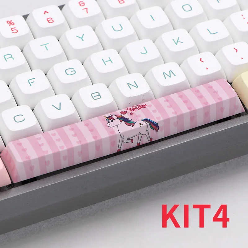 Five sides Dye-subbed PBT Spacebar 6.25U cherry profile keycap for DIY mechanical keyboard