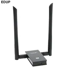 Двухдиапазонный 5,8 ГГц 802.11AC 1200 Мбит/с беспроводной Wifi адаптер USB 3,0 5 ГГц беспроводная сетевая карта с двумя 6dbi антеннами высокой мощности