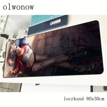 

olwonow Mouse pad 800*300mm Speed Keyboard Mat mousepad Gaming mouse pad Desk Mat for Harley Quinn Game player Desktop PC