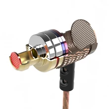 KZ ED2 Stereo Metal Earphones with Microphone Noise Cancelling Earbuds In Ear Headset DJ XBS BASS