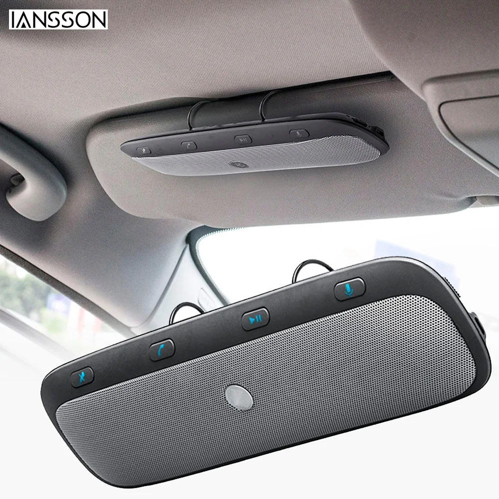 

New hot TZ900 Sunvisor Wireless Bluetooth Handsfree Car Kit Speakerphone Audio Music Speaker for iPhone samsung Smartphones