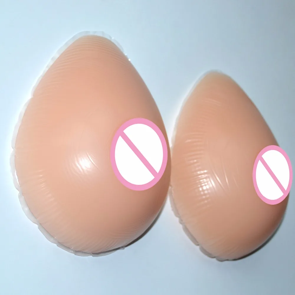 

D Cup 1200g/Pair Silicone Breast Forms Artificial Fake False Mastectomy Boob Enhancer Water Drop Forms