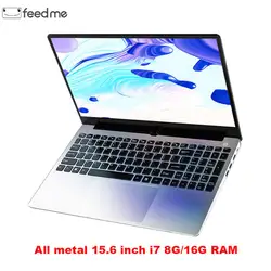 Металлический корпус 15,6 дюймов Intel i7 4500U ноутбук 8 ГБ/16 ГБ ram 1080 P ips ноутбук Windows 10 двухдиапазонный WiFi Полный макет клавиатуры