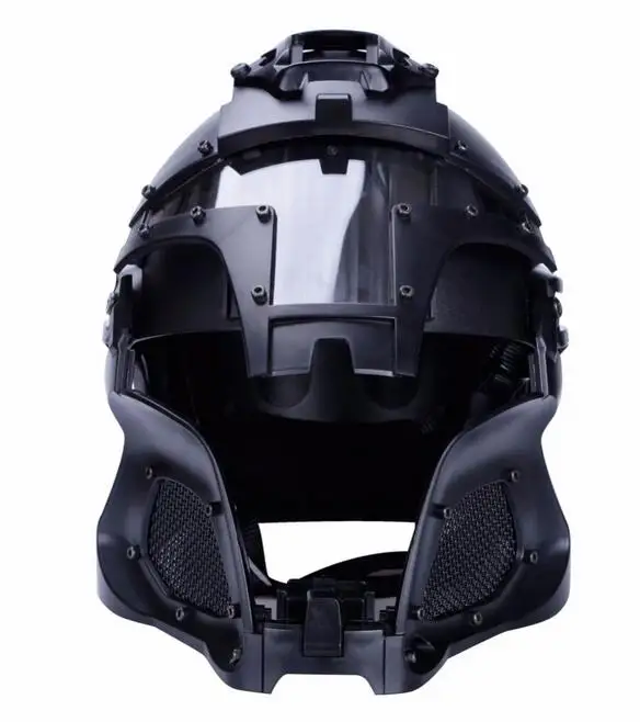 Chasse Explorateur Tactique Militaire Balistique Casque Rail Lat/éral NVG Suaire Transfert Base Sport Arm/ée Combat Airsoft Paintball Masque Complet Masque Casque /Équipement De Protection