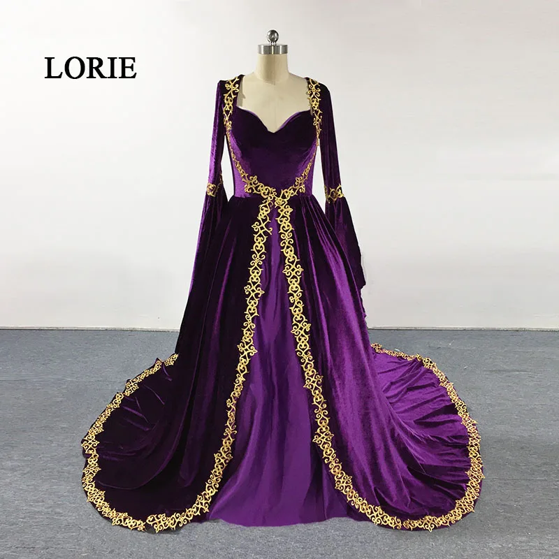 

LORIE Moroccan Kaftan Arabic Evening Dress Sweethear Ball Gown Beaded Long Sleeve Muslim Prom Dress Dubai Abaya Party Gown 2017