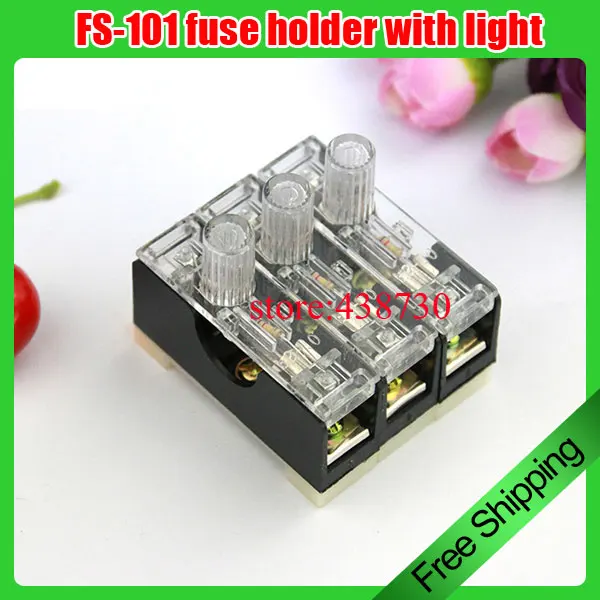 20pcs FS 101 fuse holder with light Single rail fuse box ... single fuse box holder handy 