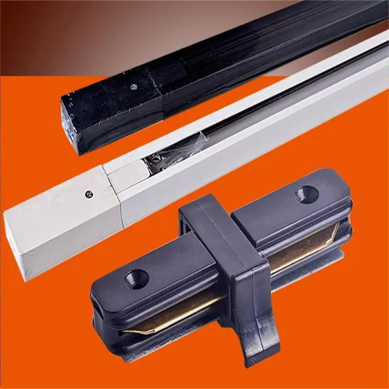 

2 Pieces 0.5 Meter Track Rail With 1 Piece Connector 1 Meter Aluminum Rails Accessories Track Light Integration 2 Wires Rails 1M