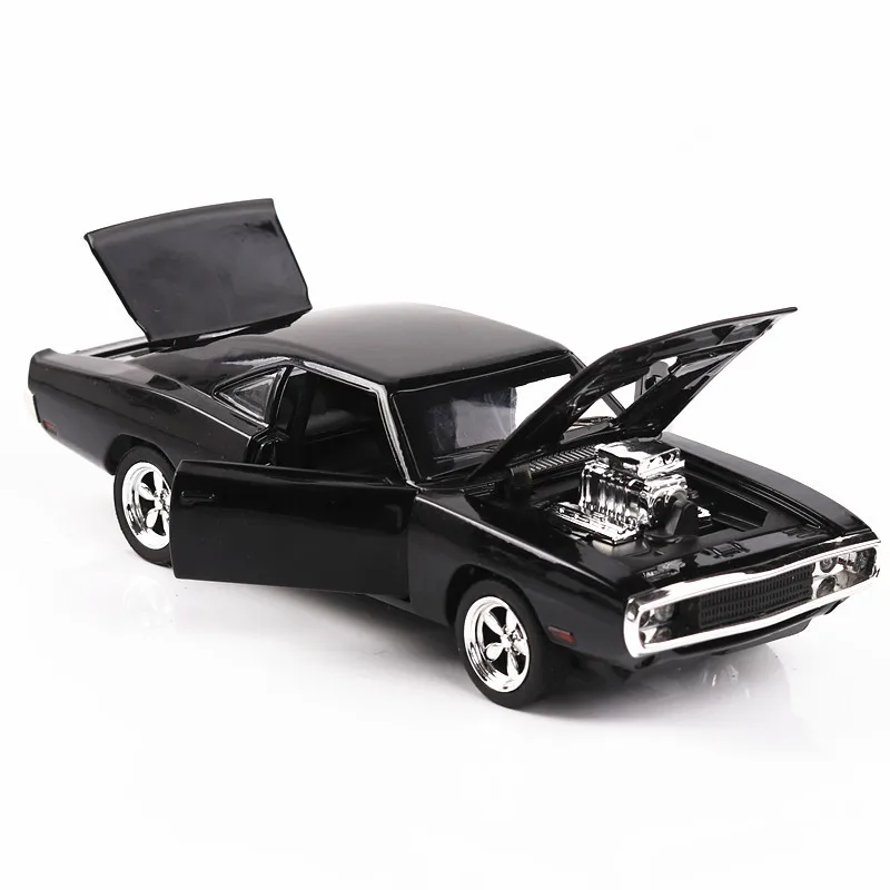 

1:32 The Fast Furious 7 Simulation car of Model Alloy Diecasting Inertial Return car Dodge Charger muscle vehicle children Toys