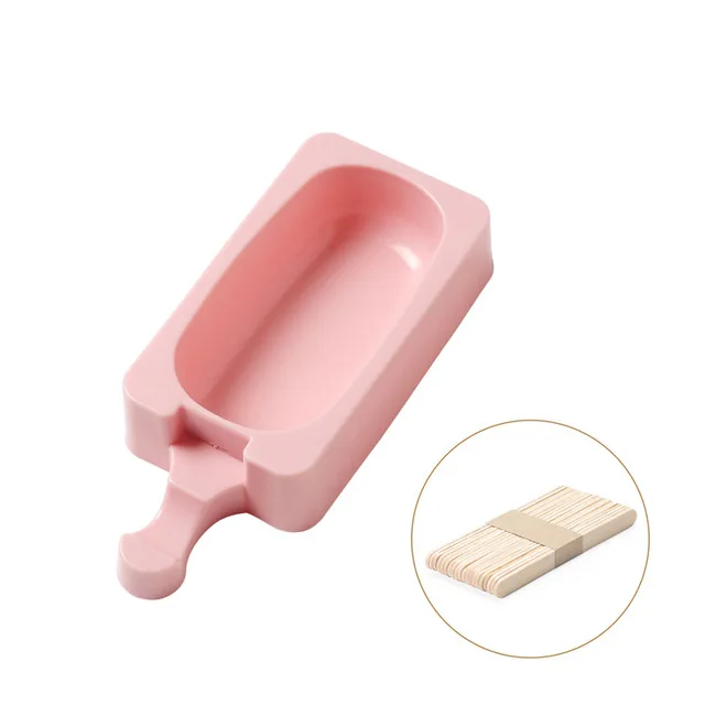 Формы для мороженого, Фруктового мороженого, силиконовые формы для мороженого, для хранения мороженного, силиконовый толстый материал, DIY формы для мороженого, формы для мороженого - Цвет: 5 Column pink