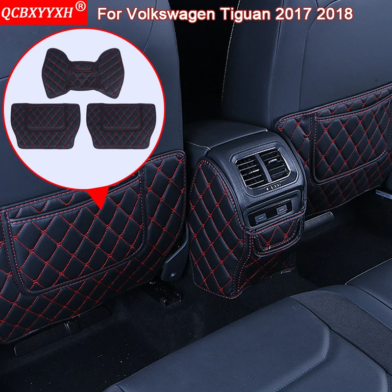 

Car Styling Auto Interior Seat Protector Side Edge Protection Pad Car Stickers Anti-kick Mats For Volkswagen Tiguan 2017 2018