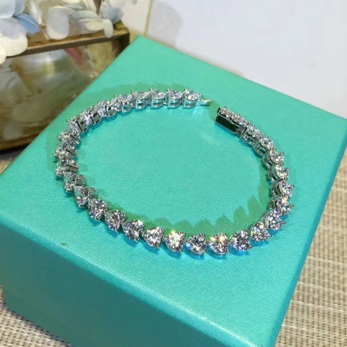 

Designer Fashion 925 Sterling Silver Jewelry 3A Cubic Zirconia Party Bracelet