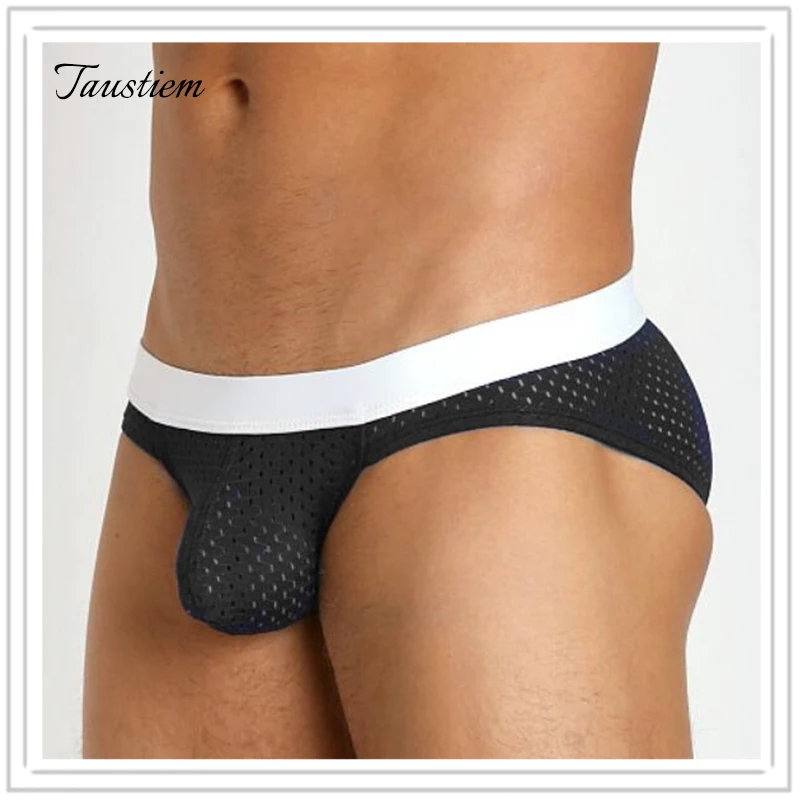 

Taustiem Brand Sexy Men Underwear Briefs Underpants Low Wasit Mens Brief Gay Penis Pouch WJ High Quality Men's Brief Bikini