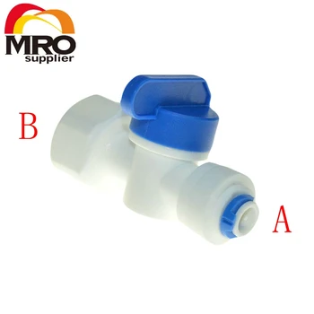 

Equal Straight 1/2 Female-3/8 1/4 Tube Ball Valve Swicth Quick Connection RO Water Aquarium Osmosis System ST012