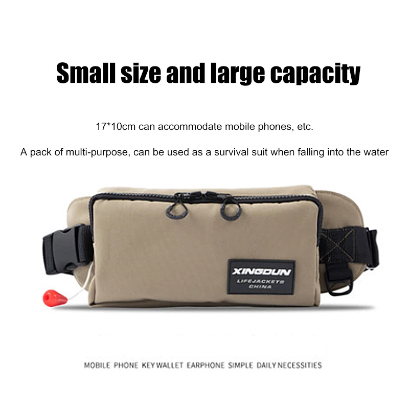 

Automatic Inflatable Life Jacket Large Buoyancy Lightweight Portable Adult Fishing Lifesaving Fishing Gear Belt Lifebuoy Waist B