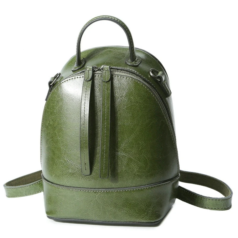 

Women'S Backpack Women'S Oil Wax Retro Backpack Cortex Lady Backpack