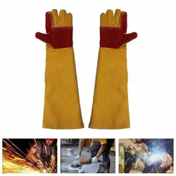 Рабочие перчатки 60 см удлиняющие износостойкие электрические сварочные пайки защитные рабочие перчатки промышленные перчатки