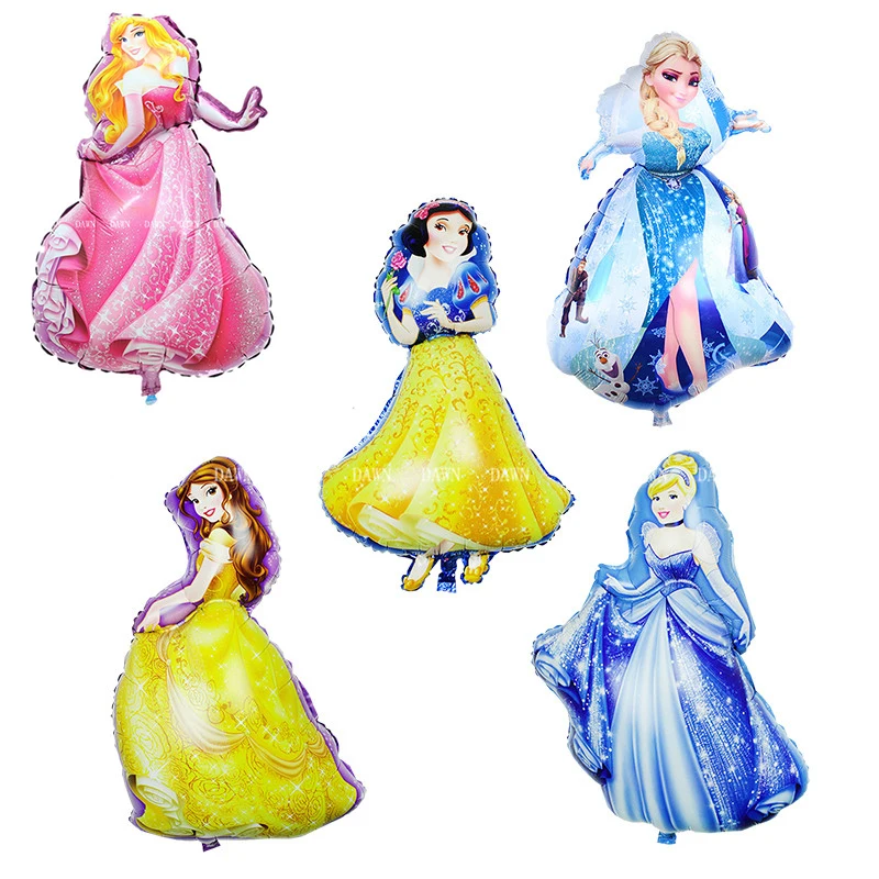 93*55 см Замороженные вечерние фольгированные воздушные шары принцессы Эльзы для дня рождения, украшения для девочек, детские игрушки, гелиевые воздушные шары, balony globos