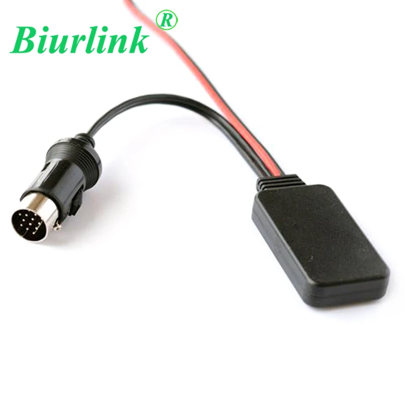 

Biurlink For Kenwood CD DVD 13 Pin Music Interface Audio Input Wireless Bluetooth 4.0 Module Aux Adapter Cable
