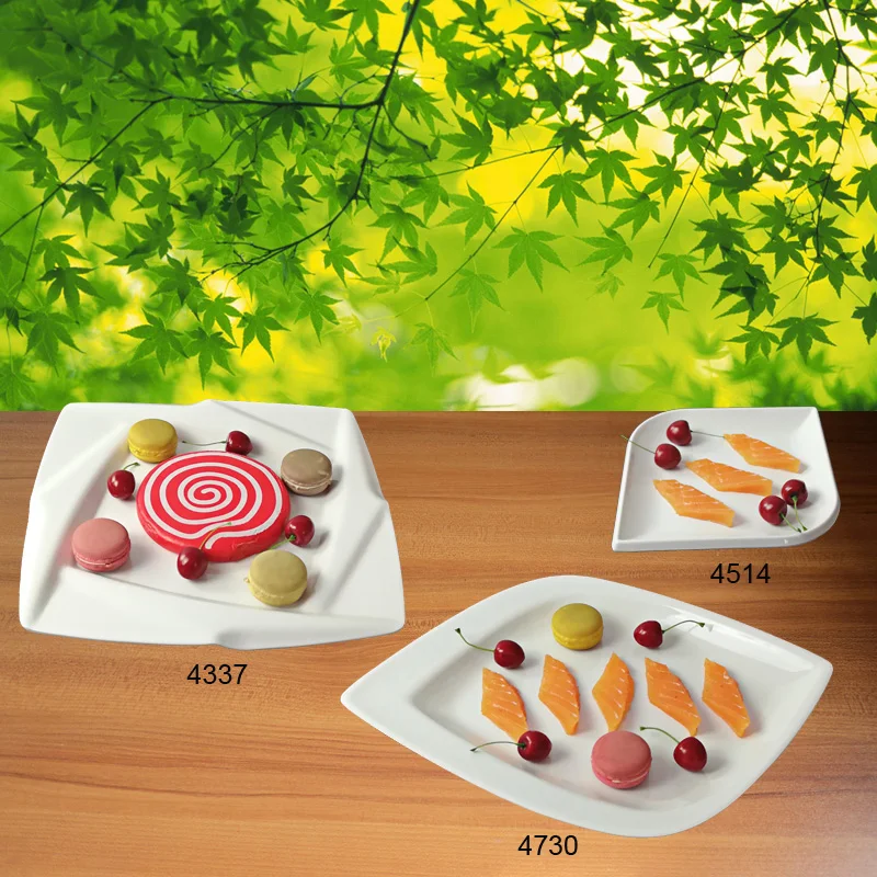 

New Fashion Plate Melamine Tableware Square Plate Fashionable Restaurant With Melamine Plate A5 Melamine Tableware