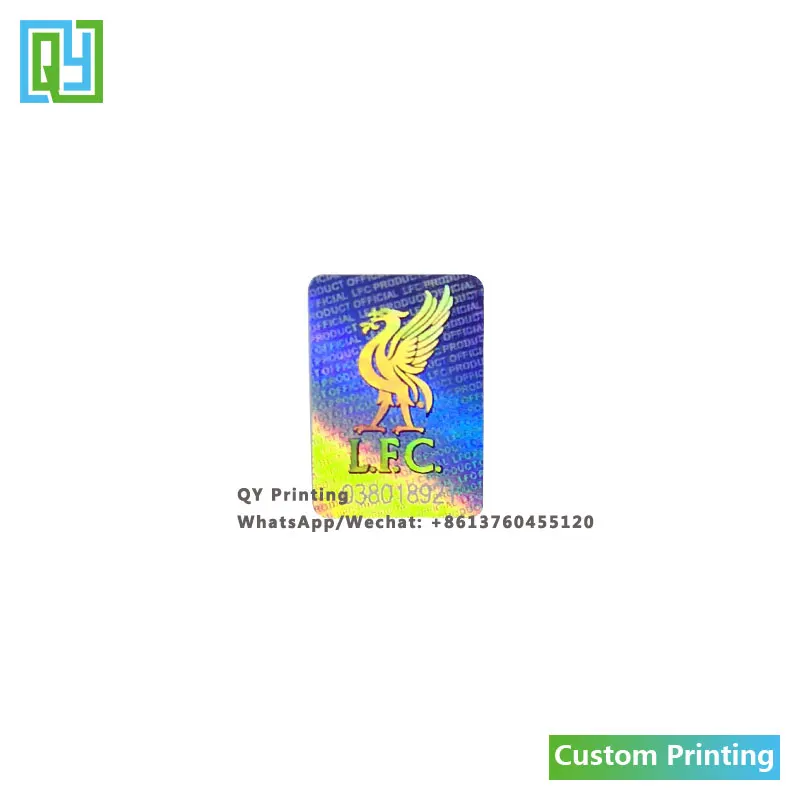 10000pcs 11x16mm 무료 배송 사용자 정의 만든 3D 일련 번호 QR 코드 바코드 실버 홀로그램 스티커 레이저 호 일 브랜드 인감 레이블