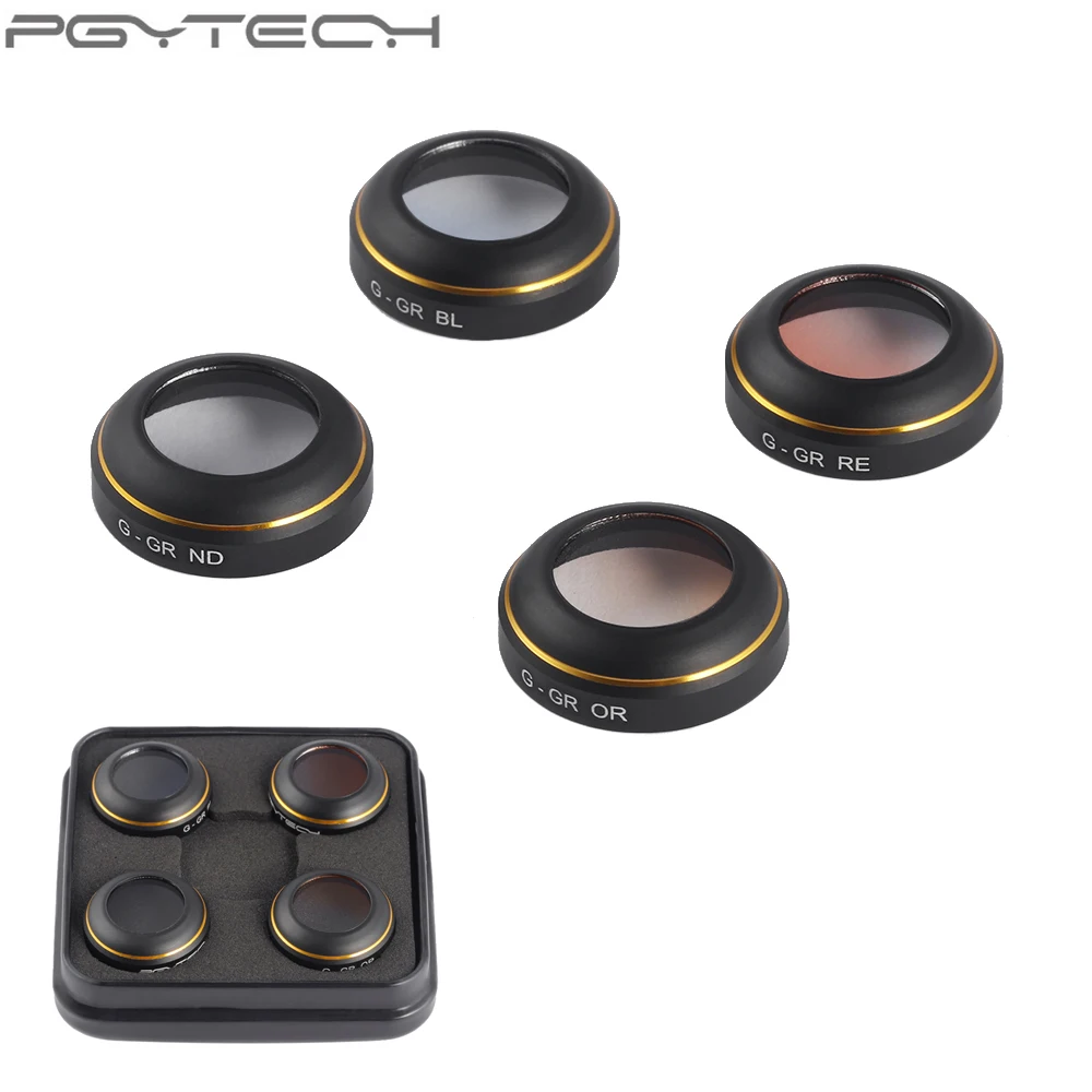 

4pcs/set PGYTECH Lens Filters Gradient Filter 4 Color (Grey/Orange/Blue/Red) for DJI MAVIC Pro Drone Accessories