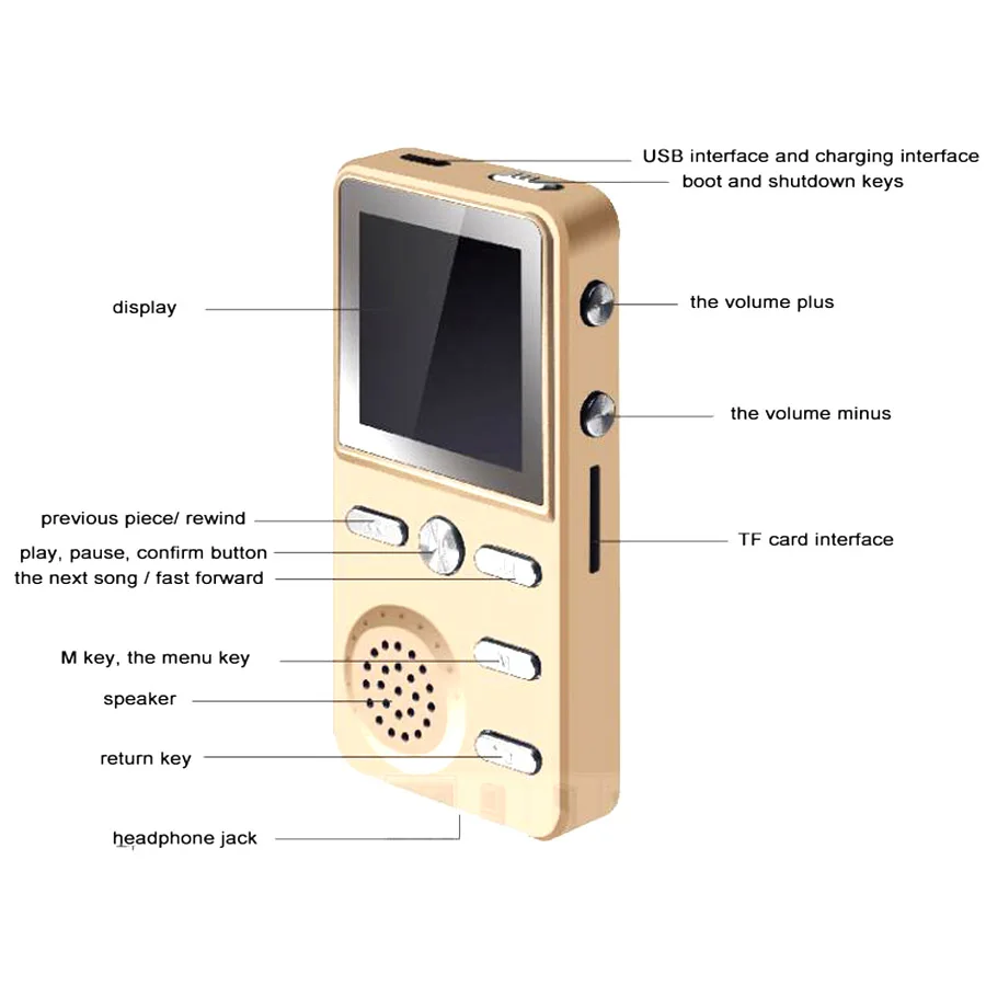 Hot Sale MP3 FM Radio Multifunction X6 Pro HIFI APT-X Digital MP3 Player Stereo Bass 4G 8GB Sport Music TF Card Clock HD Screen