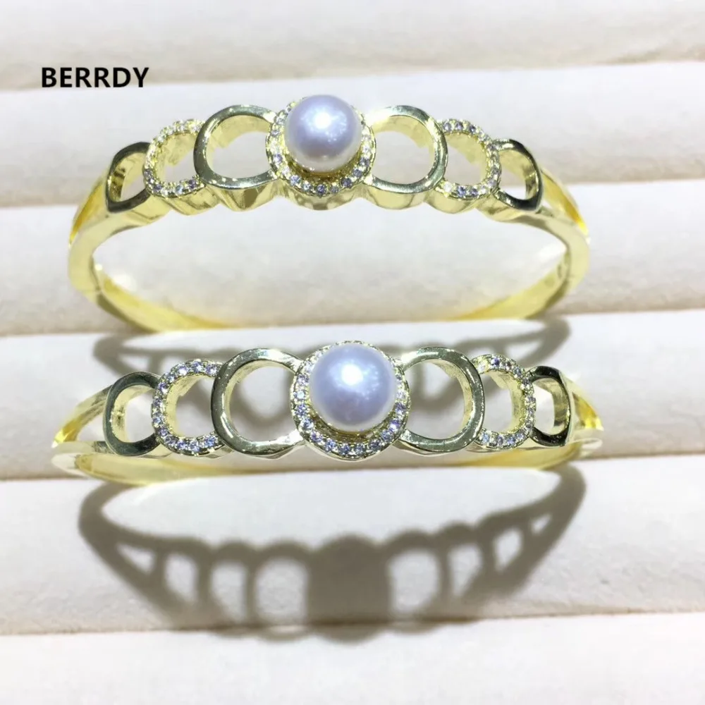 Pearl Bracelet Chain Bangle Findings, Fashion Charm Classic Bracelet