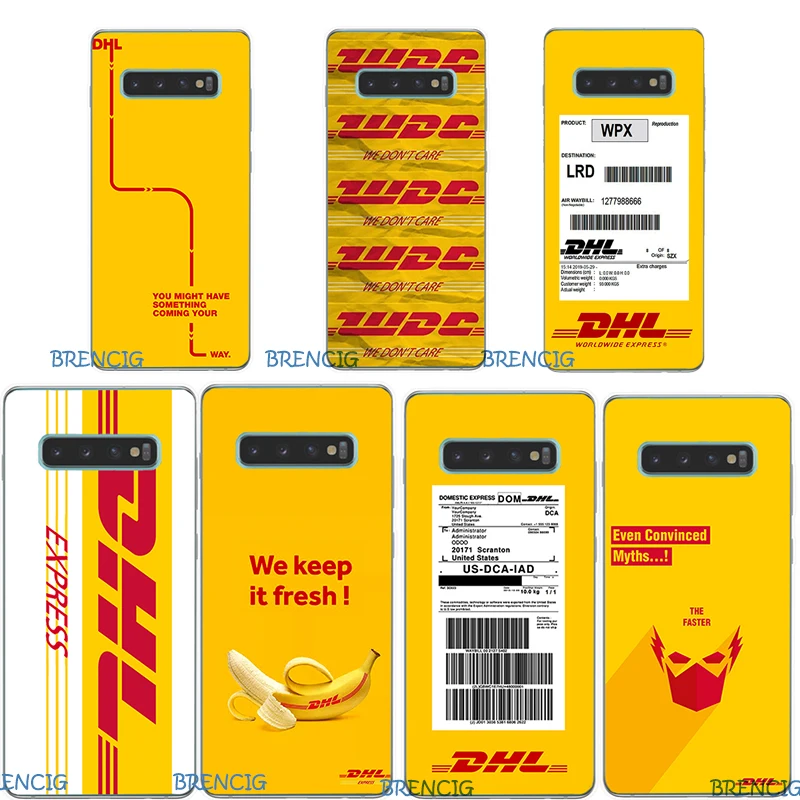 

For Samsung Galaxy S10 Plus Case Silicone TPU Soft Phone Case For Samsung Galaxy S10 Lite S 10 S10e Yellow Logo DHL Case Capa