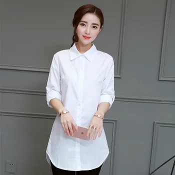 

Summer Women Blouses Full Sleeve Loose Shirt White Blouses Plus Size Tops Female Blusas
