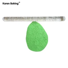 След текстурированный прозрачный акрил Тиснение rolling Булавки украшения Инструменты для выпечки-aa261