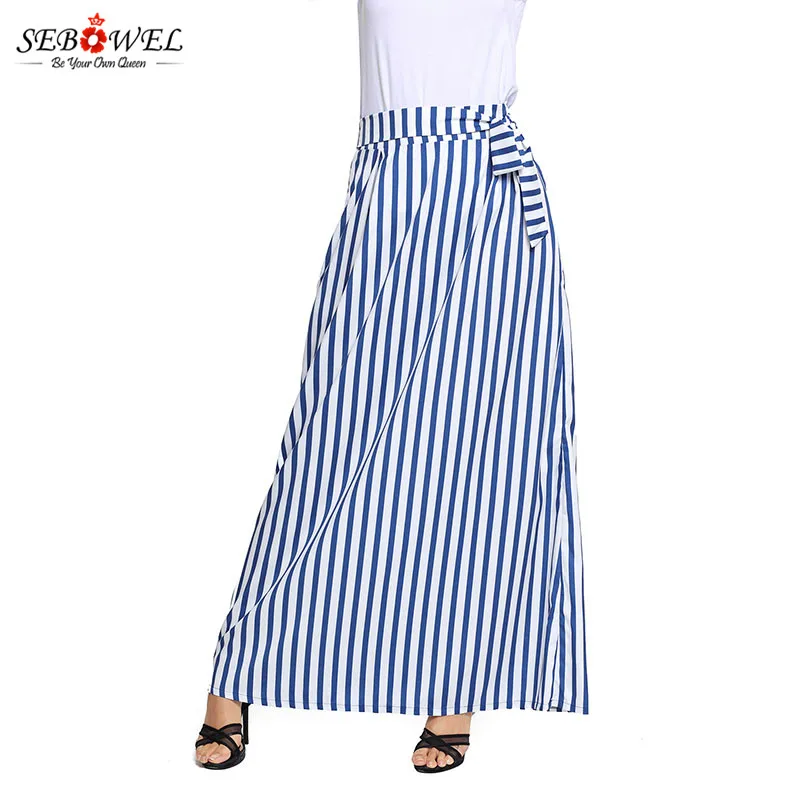 Light-Blue-Striped-Maxi-Skirt-LC65037-4-5