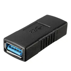 Адаптер USB 3,0 A-type для муфта с внутренней Резьбой Разъем Черный