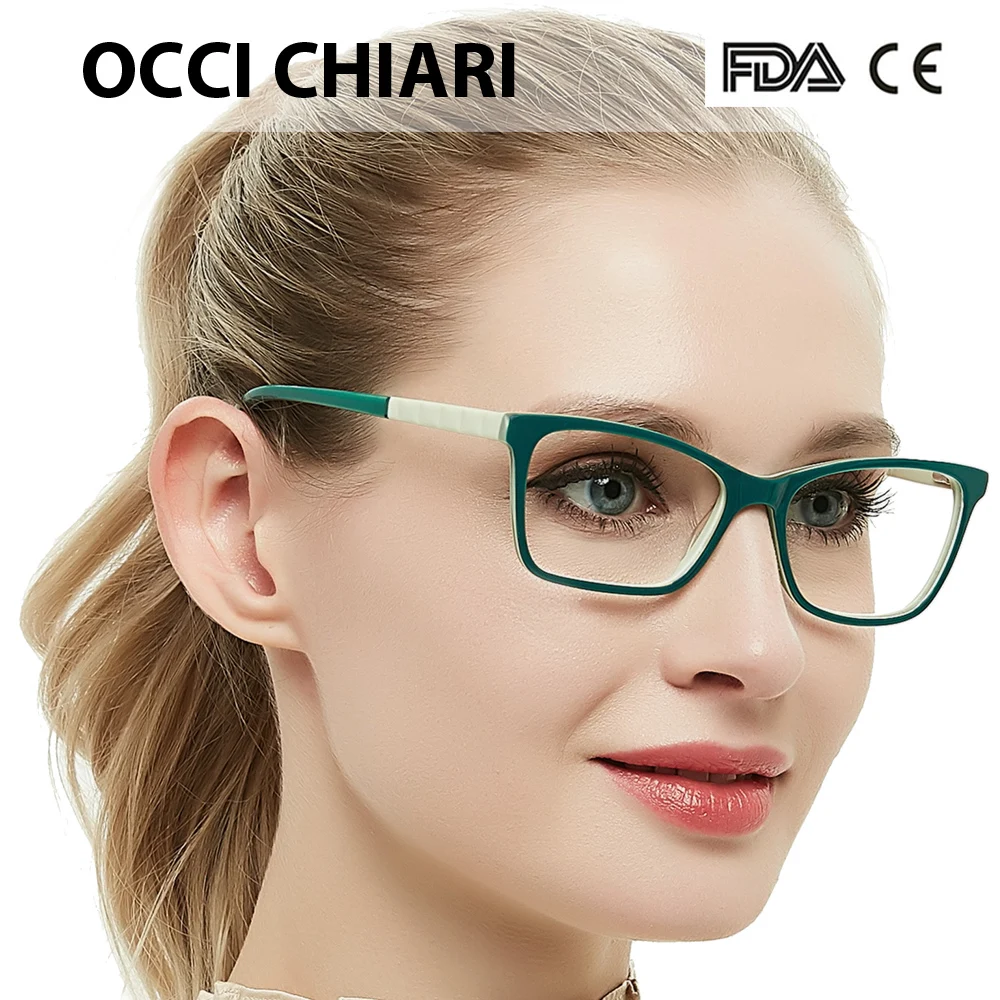 OCCI CHIARI, модные очки с прозрачными линзами, для женщин, кошачий глаз, фирменный дизайн, по рецепту, медицинские оптические очки, оправа, W-CARIGI