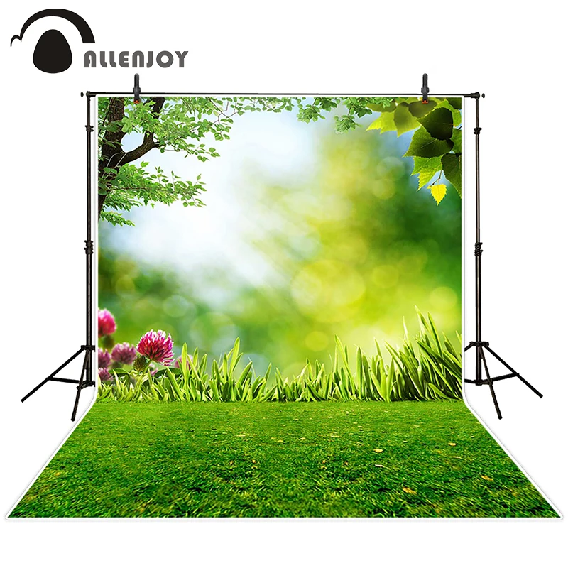 Allenjoy Fotografischen Hintergrund Wiese Blume Baum Sonne Kulissen Weihnachten Hochzeit Ohne Halterung Photo 8x12ft Meadow Flowers Backdrop Christmasphotographic Background Aliexpress