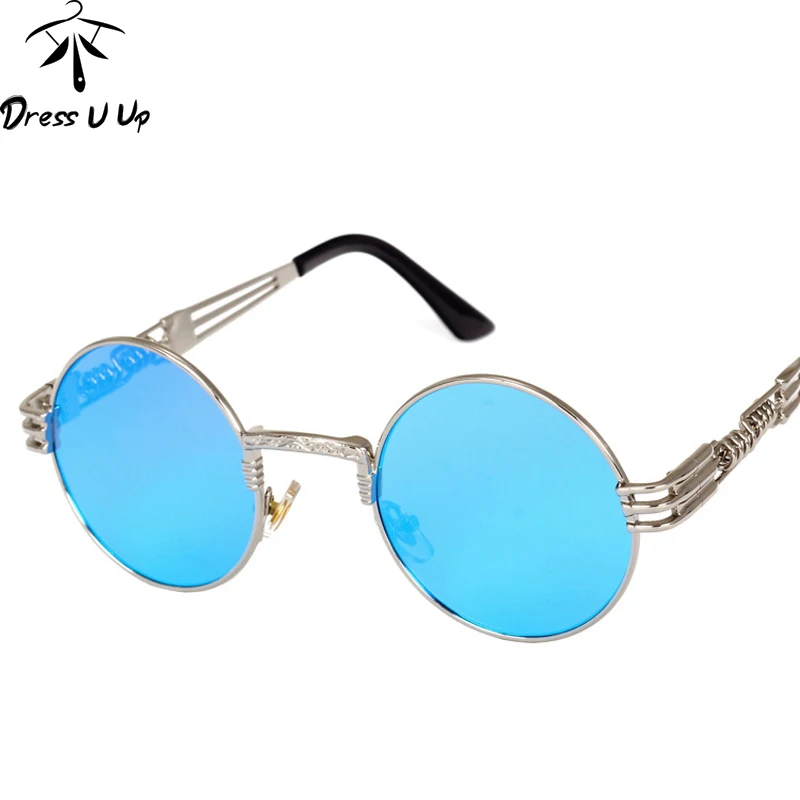 Очки солнцезащитные мужские/женские круглые в стиле ретро|sunglasses women men|round sunglasses