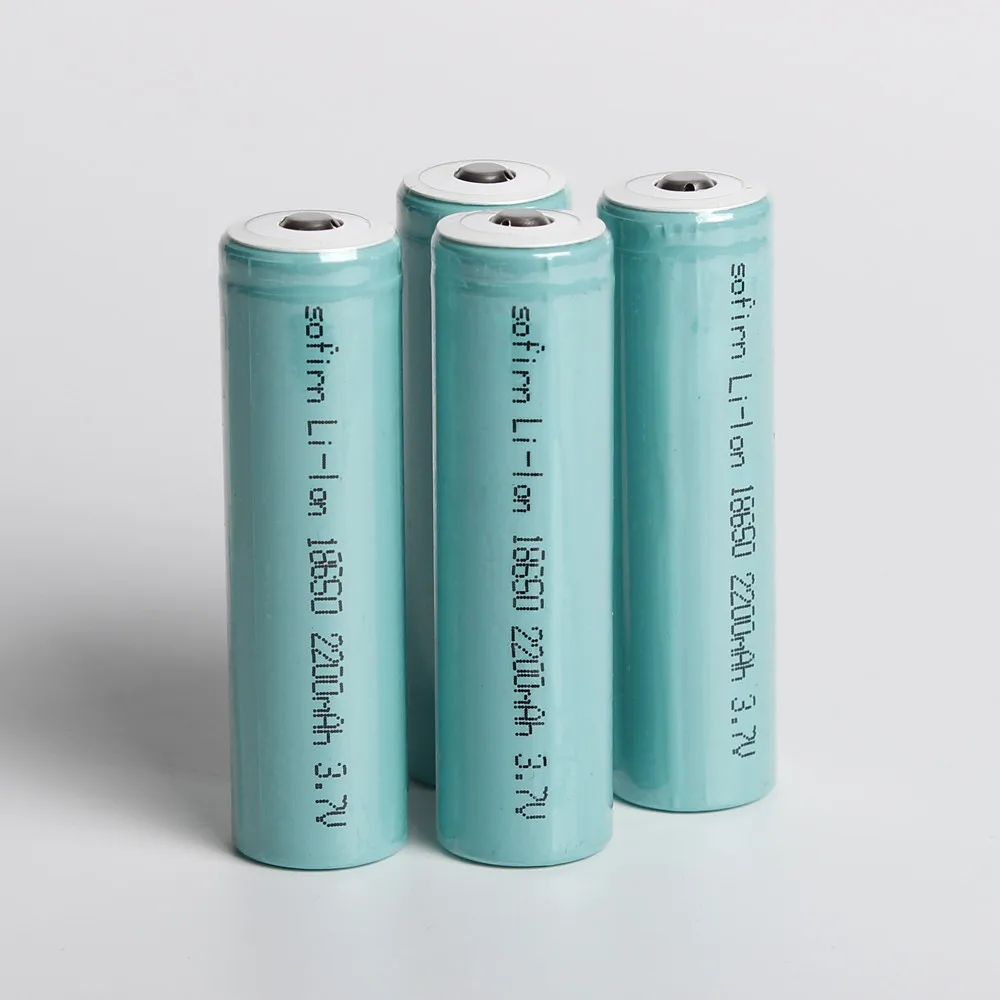 Sofirn 2200MAh 18650 перезаряжаемая батарея предварительно Заряженная 3,7 V литий-ионная незащита 4*18650 батареи с 1 зарядным устройством для SF34