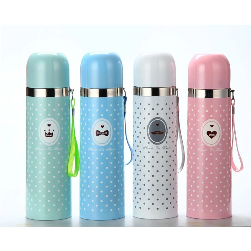 

1PCS Creative Stainless Steel Thermos Glass Office Glass Random Color DA