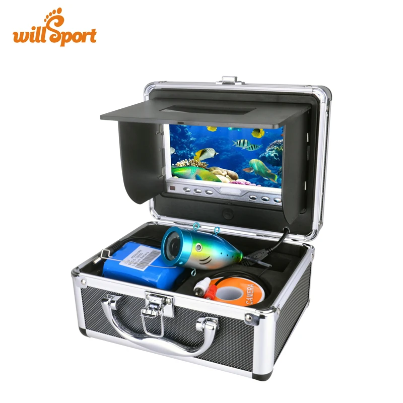 

Portable Kit Underwater Fishing Camera Video Fish Finder DVR HD 600TV Lines 15M Version Usage Time 7" TFT LCD Monitor