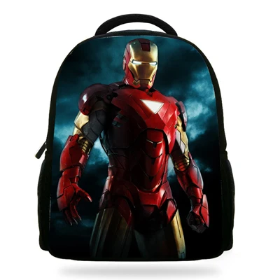 14 дюймов Mochila IronMan сумка школьный детский рюкзак для мальчиков мультяшный принт Железный человек рюкзак Детская школьная сумка - Цвет: 7F20