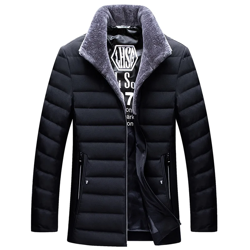 Стиль, осенне-зимнее мужское пуховое пальто со стоячим воротником, белая пуховая куртка, Мужская верхняя одежда, теплая зимняя куртка Hardy-30