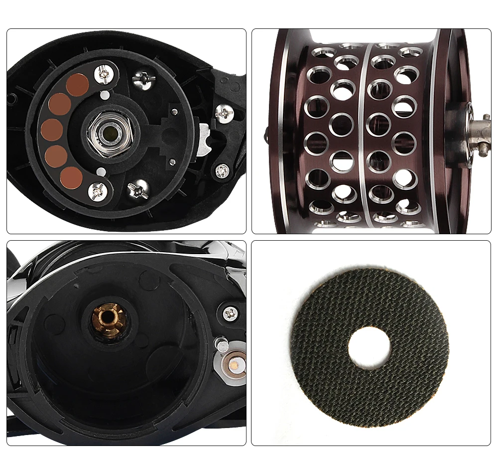 RoseWood Fishing Rod Combo Carbon Reel 6.31 High Speed Ultralight 1.8m 2 Tips Ultra Light Rod Baitcasting Reel Set  (8)