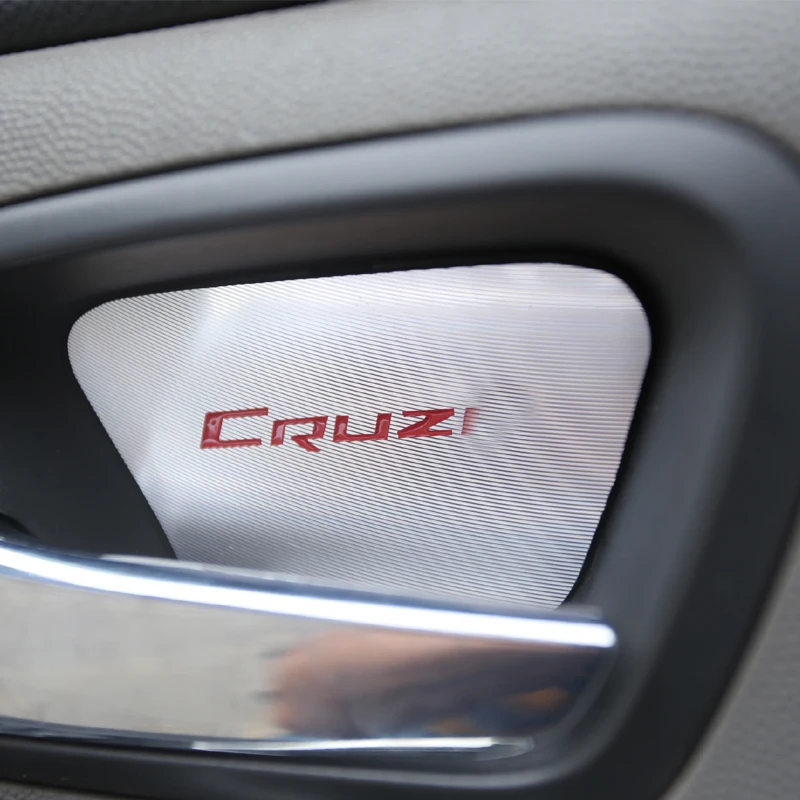 Наклейки из нержавеющей стали внутри двери 4 шт. наклейки для Chevrolet Cruze sedan хэчбек