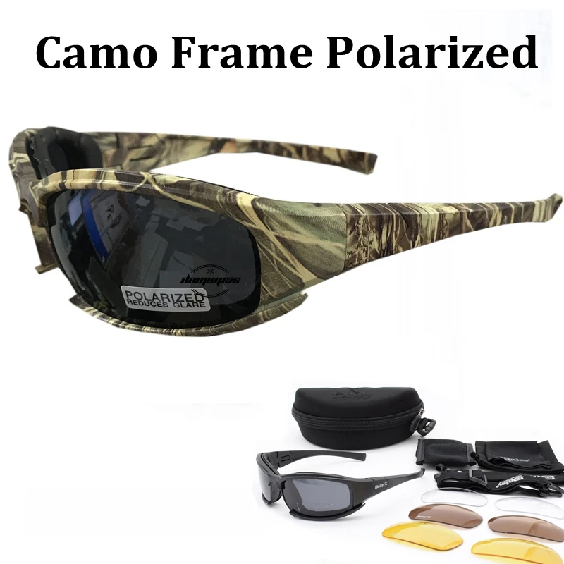 Tactical Camouflage Men's Polarized Glasses Military Shooting Hunting