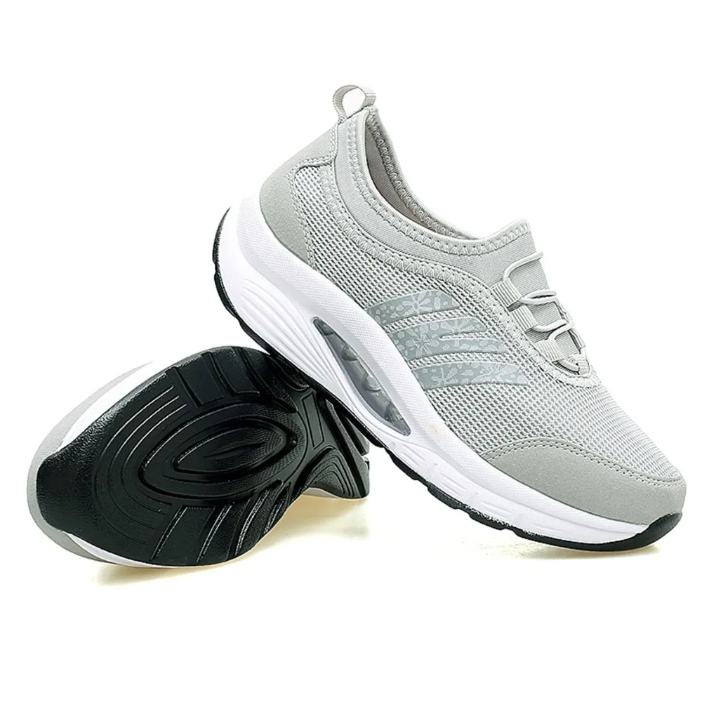 Женские кроссовки на танкетке летние парусиновые платформе Chaussure Femme Zapatos De Mujer