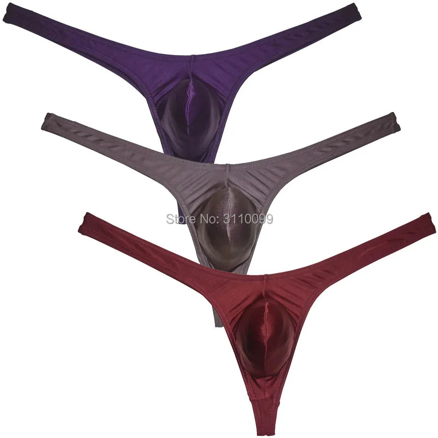 

Men's Pouch to increase Thong Soft and breathable Pure colour G-string Underwear T-back